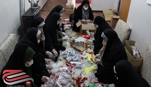 زنجیره ای از کمکهای مؤمنانه در غرب تهران