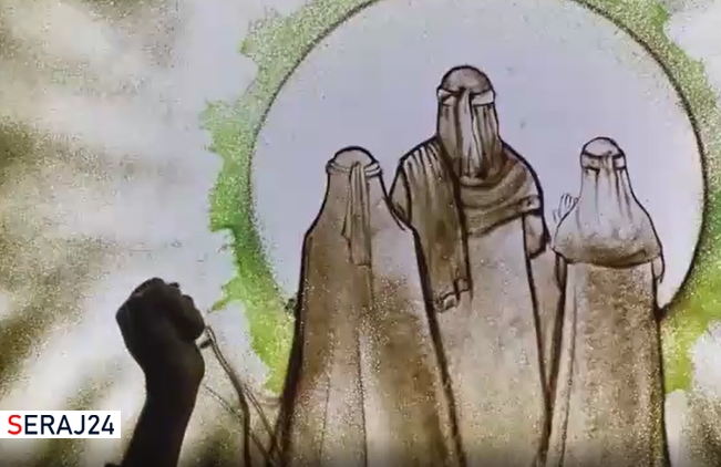 ویدئو/نقاشی شن  در سوگ ام  «ام المومنین»