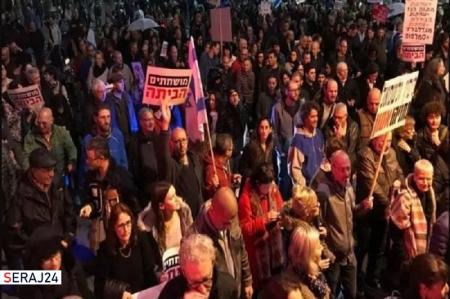 تظاهرات مجدد علیه نتانیاهو در تل آویو