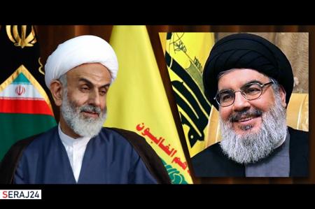 پیام نماینده ولی فقیه در سپاه قدس به دبیر کل حزب الله لبنان