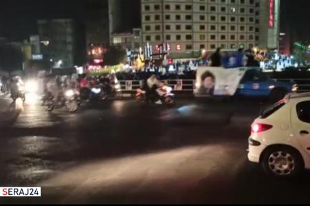 ویدئو/ هم اکنون - حضور حامیان سید ابراهیم رئیسی در میدان ولیعصر تهران
