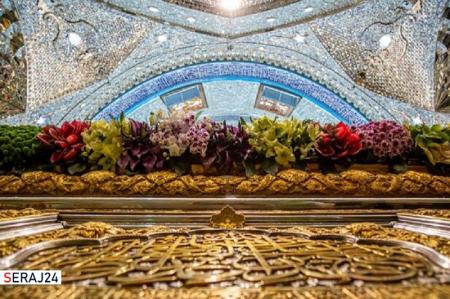 کتبیه سقف بارگاه امام حسین(ع) در شیراز رونمایی شد