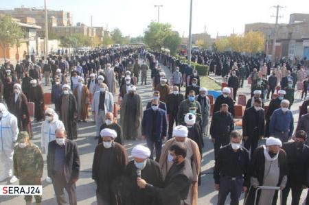 مراسم تشییع و تدفین پیکر آیت الله موسوی نژاد در مرودشت برگزار شد