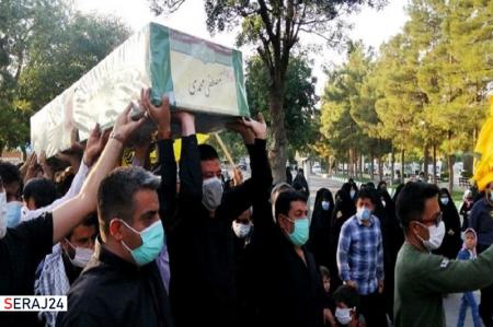  پیکر شهید مصطفی محمدی در بهشت رضا(ع) آرام گرفت 