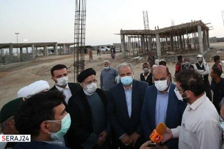  بازدید آیت الله رئیسی از طرح ساماندهی مسکن کپرنشینان مرادآباد 
