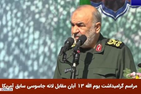 روایت سرلشکر سلامی از مواجهه سپاه با آمریکا در دریای عمان 