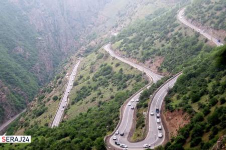 انسداد آزادراه تهران- شمال و جاده چالوس برای سومین روز متوالی