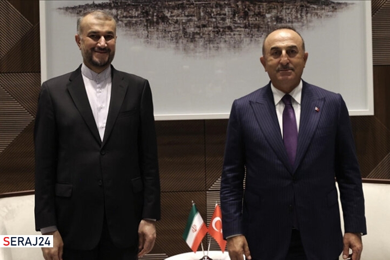وزیر خارجه ترکیه با امیرعبداللهیان دیدار کرد