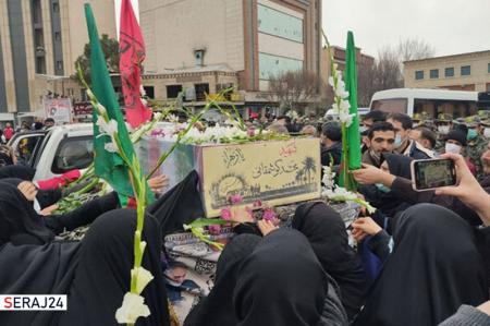پیکر شهید «کوشمقانی» در جنوب تهران تشییع شد