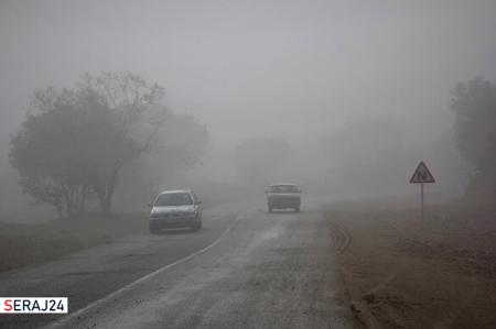 مه گرفتگی و کاهش شعاع دید رانندگان در گردنه های کوهستانی ایلام