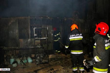 آتش سوزی در بازار ناصرخسرو