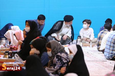 افطار رئیس جمهور همراه با ایتام