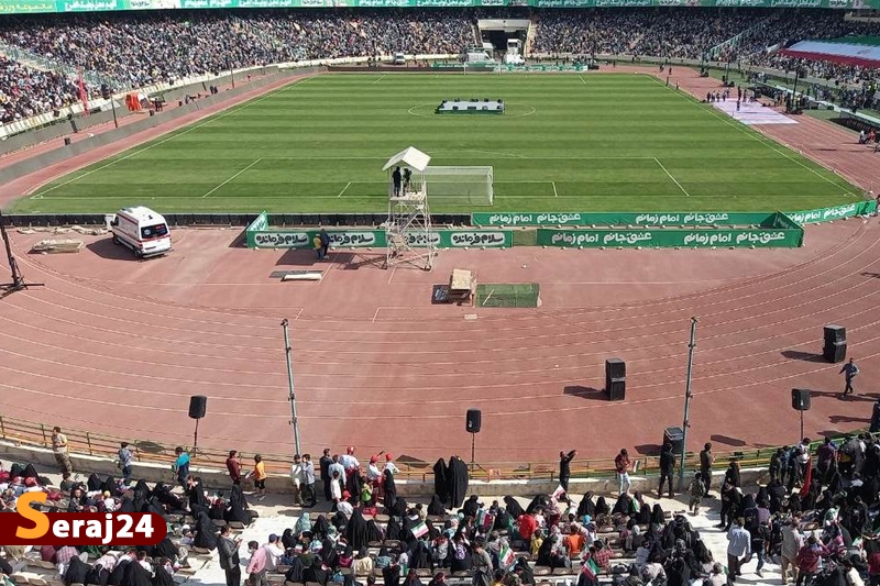 اجتماع ۱۰۰ هزار نفری «سلام فرمانده» در ورزشگاه آزادی آغاز شد 
