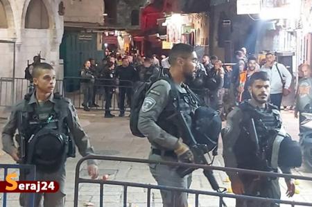 التهاب فلسطین اشغالی پیش از «راهپیمایی پرچم»؛ یورش شبانه نظامیان اشغالگر به مسجدالاقصی