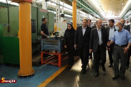 وزیر نیرو از سد آیدوغموش گرمی‌چای میانه و شرکت پمپیران تبریز بازدید کرد