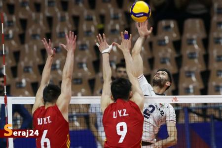برتری ایران مقابل چین در گام نخست لیگ ملت‌های والیبال