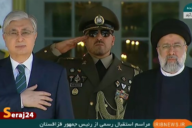 مراسم استقبال رسمی از رئیس جمهور قزاقستان برگزار شد