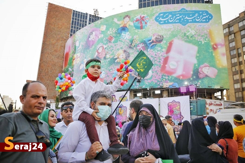 تکمیل ظرفیت خیابان ولیعصر(عج) |حضور میلیونی تهرانی ها در مهمانی غدیر