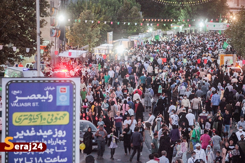 مروری بر جشن میلیون نفری در تهران / موکب داران در «مهمونی ۱۰ کیلومتری غدیر» سنگ تمام گذاشتند