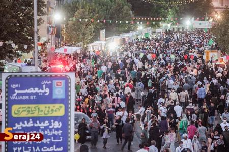 مروری بر جشن میلیون نفری در تهران / موکب داران در «مهمونی ۱۰ کیلومتری غدیر» سنگ تمام گذاشتند