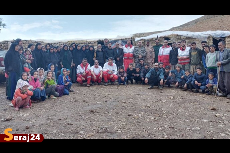 هلال‌احمر و سپاه پای کار مشکلات عشایر سیلاب‌زده/امدادرسانی به 150 خانوار در سخت‌ترین شرایط +تصاویر