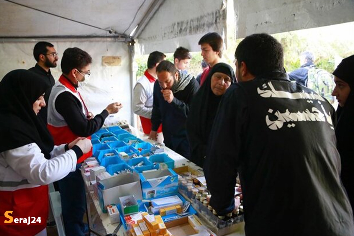 فعالیت ۱۲۰۵ پایگاه امدادی هلال‌احمر در ایران و عراق