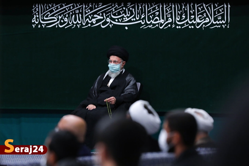 آغاز مراسم عزاداری اربعین حسینی(ع) با حضور رهبر انقلاب اسلامی و جمعی از دانشجویان