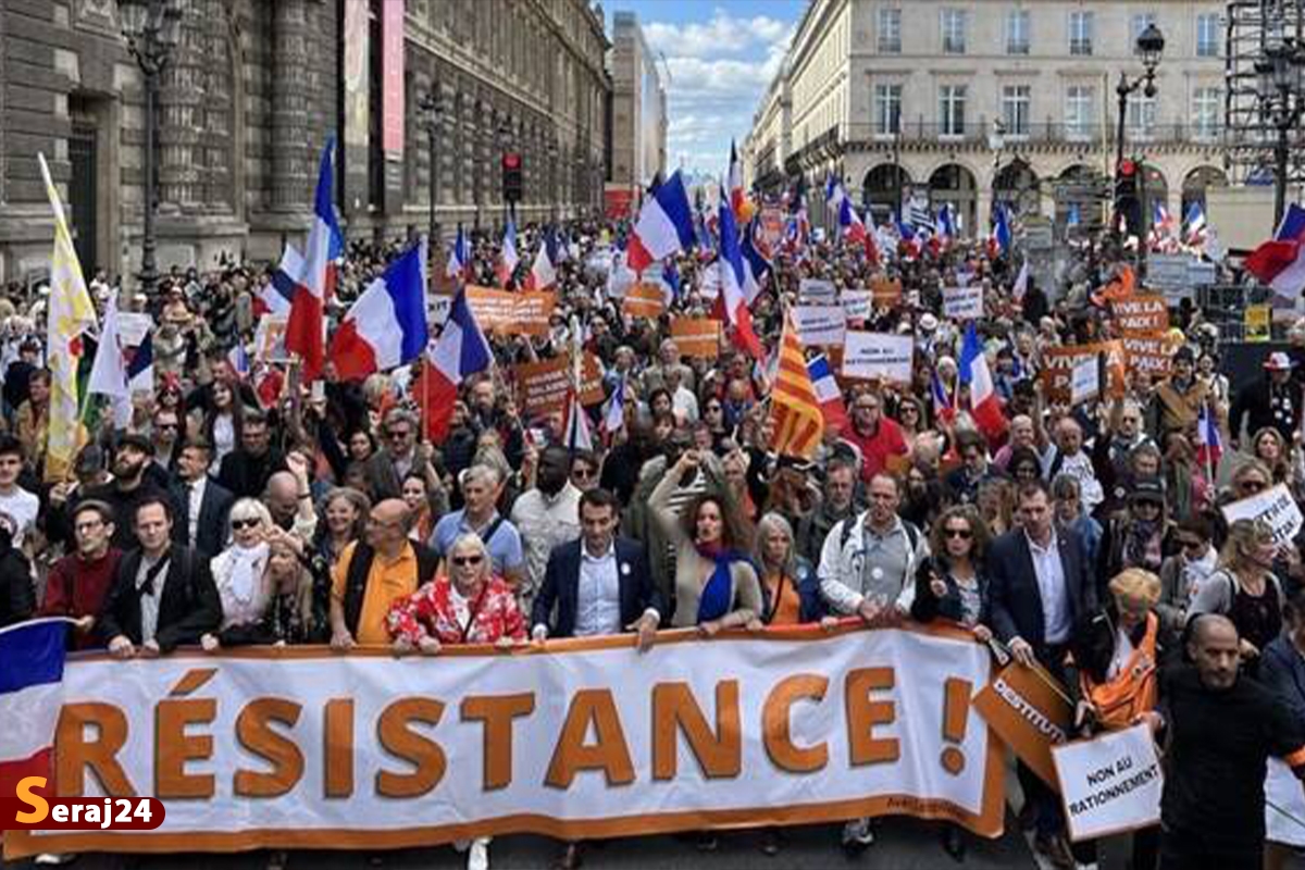 فرانسوی‌ها خواستار استعفای ماکرون و خروج پاریس از ناتو شدند