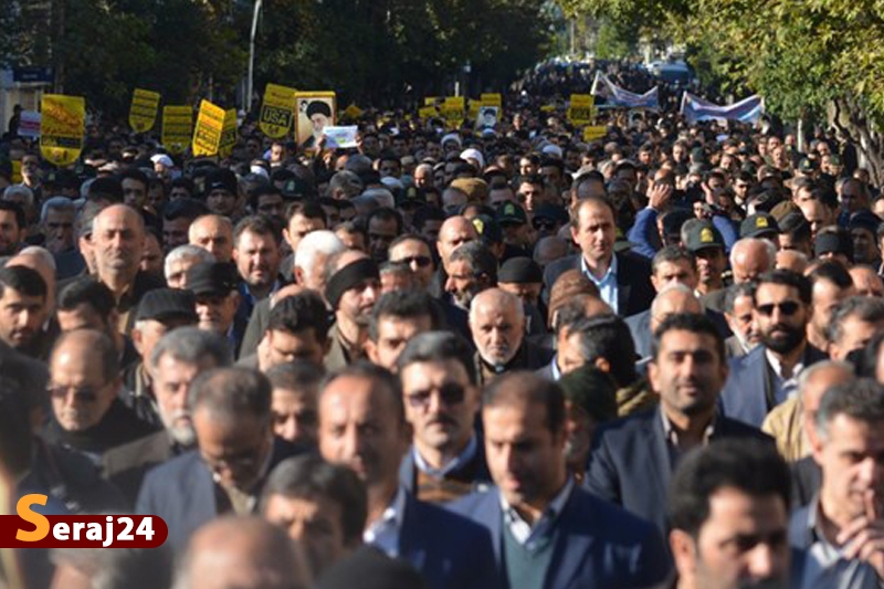 راهپیمایی مردم تهران و شهرستانهای استان علیه آشو‌ب‌گران