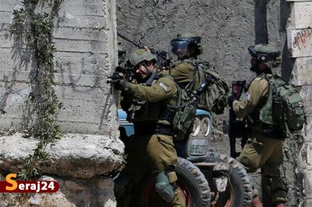 درگیری شدید نظامیان صهیونیست و جوانان فلسطینی در نابلس