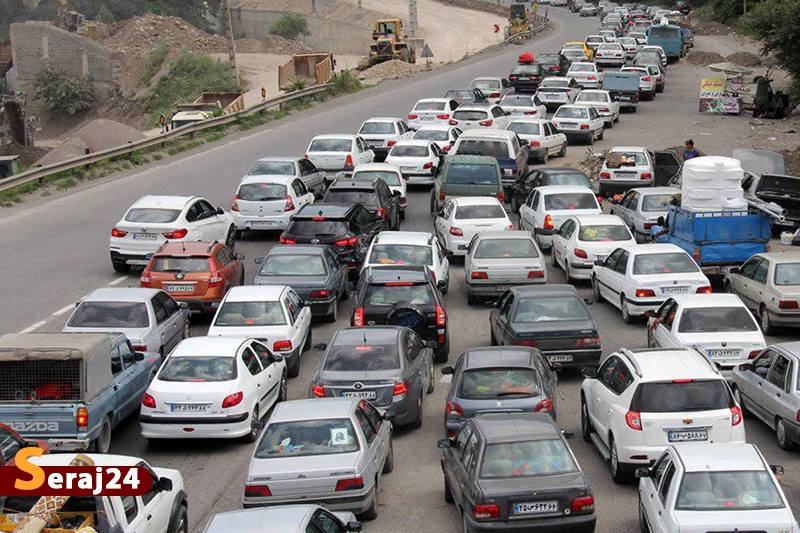 آخرین وضعیت ترافیکی جاده‌های کشور/ ترافیک محورهای شمالی همچنان نیمه سنگین است