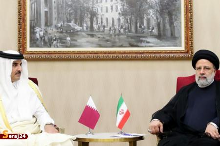 امیر قطر با رئیس‌جمهوری اسلامی ایران دیدار کرد