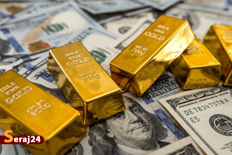 افزایش قیمت طلای جهانی با عقب نشینی دلار
