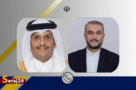 گفتگوی تلفنی امیرعبداللهیان با وزیر خارجه قطر