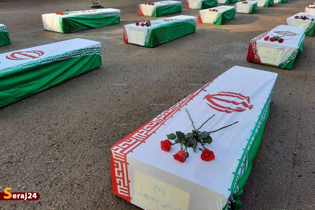 پیکر صد شهید دفاع مقدس وارد آبادان میشود