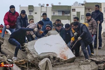 تا کنون ۵۸۹۴ نفر در زلزله ترکیه جان باخته‌اند