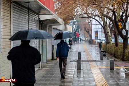 بارش برف و باران در تهران/ کاهش دما تا روز جمعه
