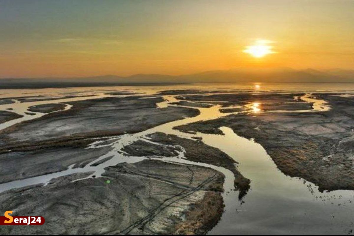  جاری شدن آب در رگ‌های دریاچه ارومیه + تصاویر