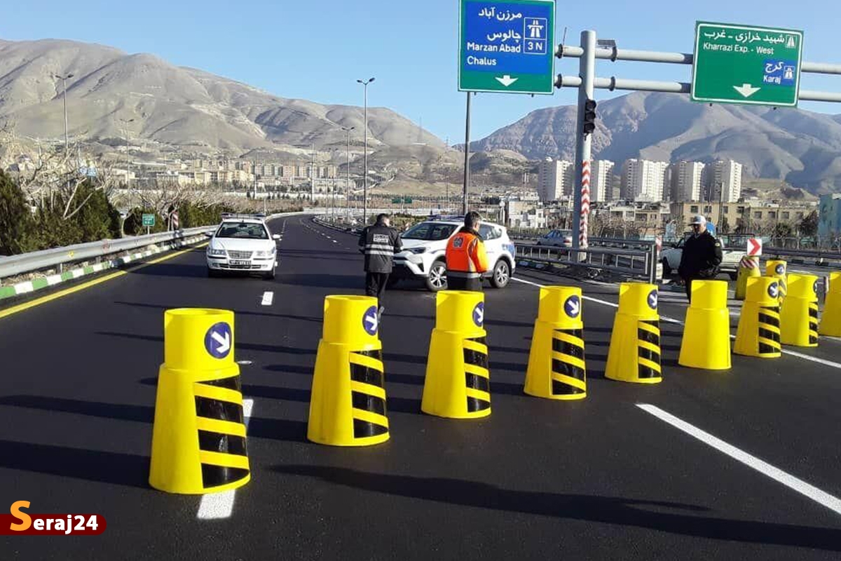 محور چالوس و آزادراه تهران-شمال به دلیل ریزش سنگ همچنان مسدود است