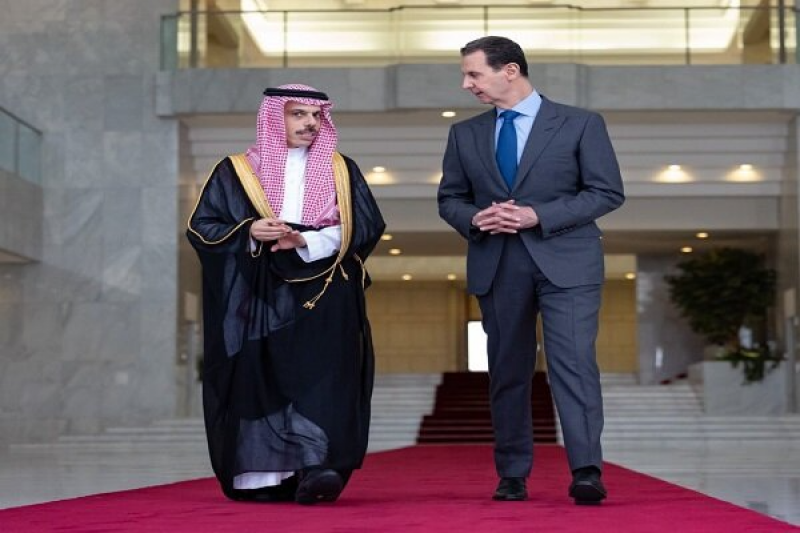 دیدار وزیر خارجه عربستان با بشار اسد + فیلم 