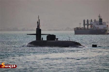 شناسایی و رهگیری زیردریایی آمریکا در تنگه هرمز + فیلم 