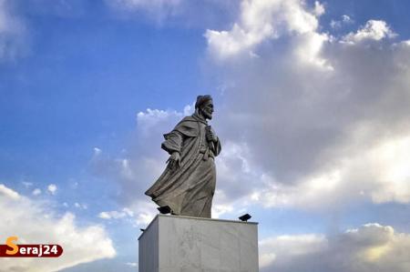 مجسمه سعدی فردا در تهران رونمایی می‌شود