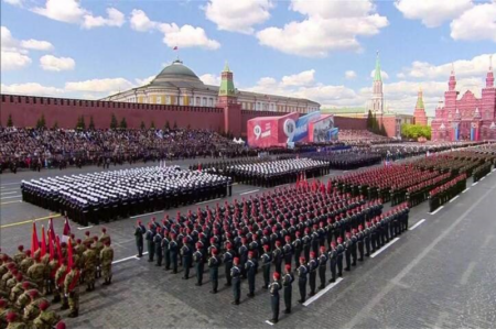  مراسم رژه روز پیروزی در مسکو + تصاویر