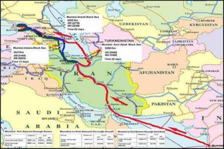 راه‌گذر «شمال- جنوب» ایران دروازه طلایی آسیا و شمال اروپا