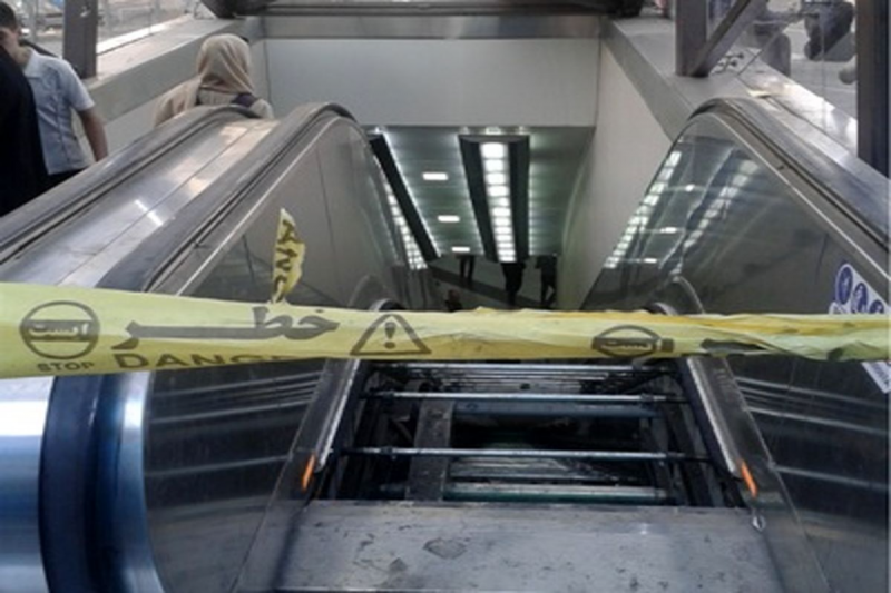  مصدومیت ۱۸ نفردر حادثه سقوط از پله برقی مترو