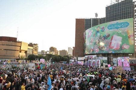 خیابان های پایتخت میزبان «جشن بزرگ غدیر» + فیلم 