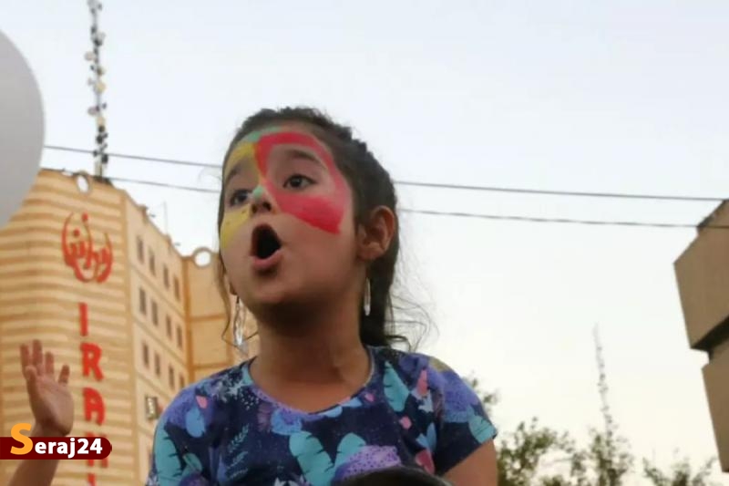 از گریم روی صورت کودکان تا برپایی مسابقه نقاشی در جشن ۱۰ کیلومتری غدیر