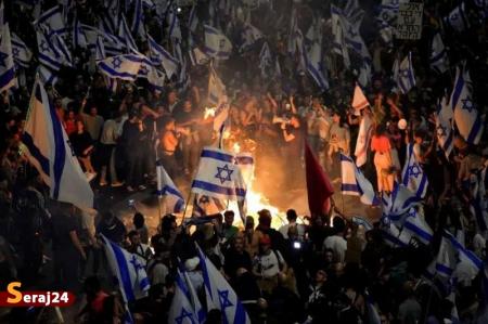 گسترش تظاهرات | تصویب طرح اصلاحات قضایی نتانیاهو در کنست 