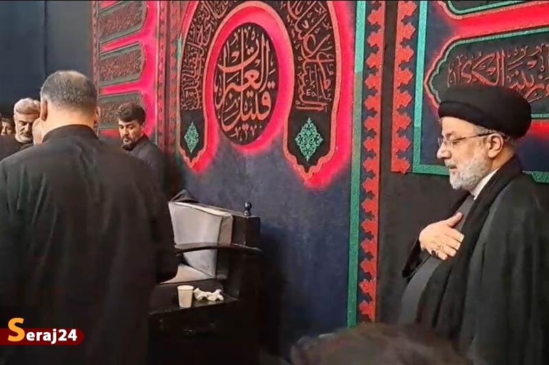حضور رئیس جمهور در مراسم عزاداری روز تاسوعای مسجد ارگ 