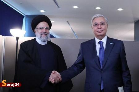 رؤسای جمهور ایران و قزاقستان دیدار کردند